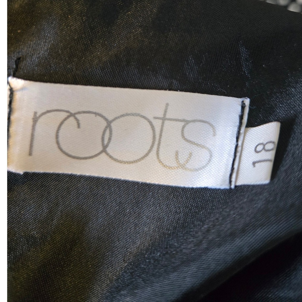 Roots‎ Black Burnout Velvet Maxi Dress Beaded Neck Sleeveless Whimsigoth 18 - Picture 6 of 8